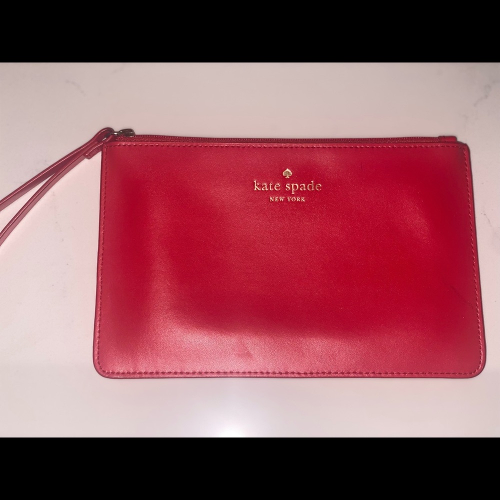 Red Kate Spade Wallet/Wristlet
